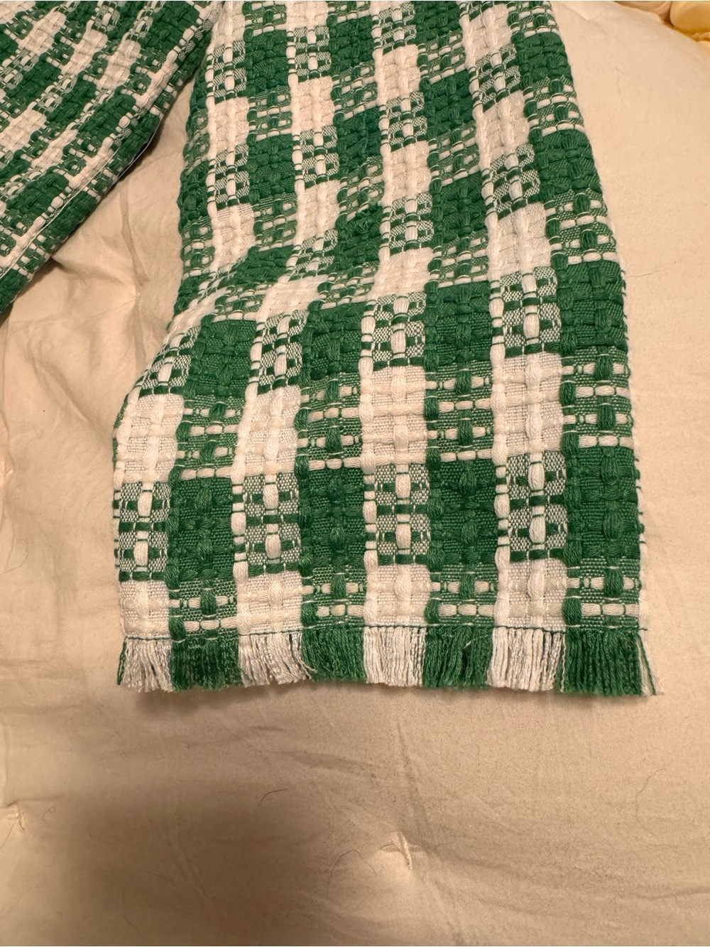 Tuckernuck Green & White Check Tweed Dress NWT - Picture 13 of 13